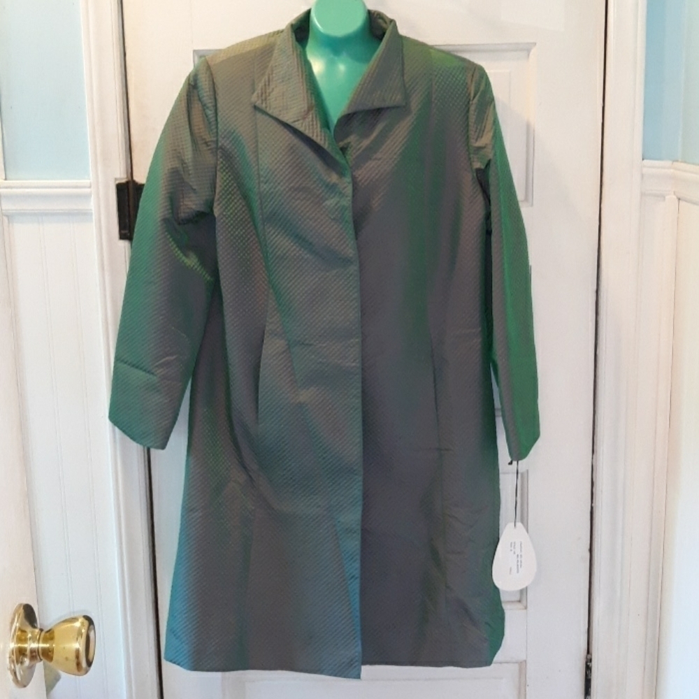Jheri Richards Rainwear trenchcoat 14 nwt